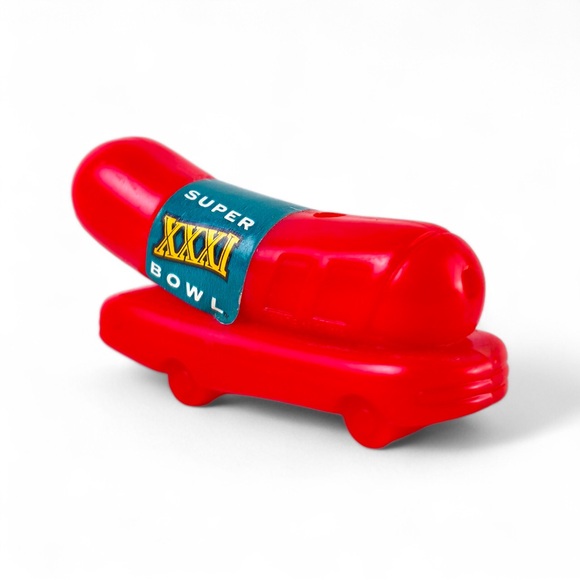 Vintage Oscar Mayer Wienermobile Super Bowl XXXI Plastic Whistle / Toy - Picture 6 of 6